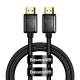 Кабель Baseus High Definition Series Adapter Cable (Zinc alloy) HDMI to HDMI 2.1 8K 1m Black WKGQ000001