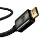 Кабель Baseus High Definition Series Adapter Cable (Zinc alloy) HDMI to HDMI 2.1 8K 1m Black WKGQ000001
