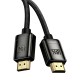 Кабель Baseus High Definition Series Adapter Cable (Zinc alloy) HDMI to HDMI 2.1 8K 1m Black WKGQ000001