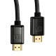Кабель Baseus High Definition Series Adapter Cable (Zinc alloy) HDMI to HDMI 2.1 8K 1m Black WKGQ000001