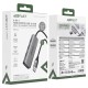 USB-Хаб ACEFAST J17 Multifunction Adapter 4в1 USB to 4xUSB 3.0 Grey
