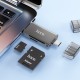 Кардрідер HOCO HB39 SD/TF USB/Type-C 3.0 high-speed card reader Grey