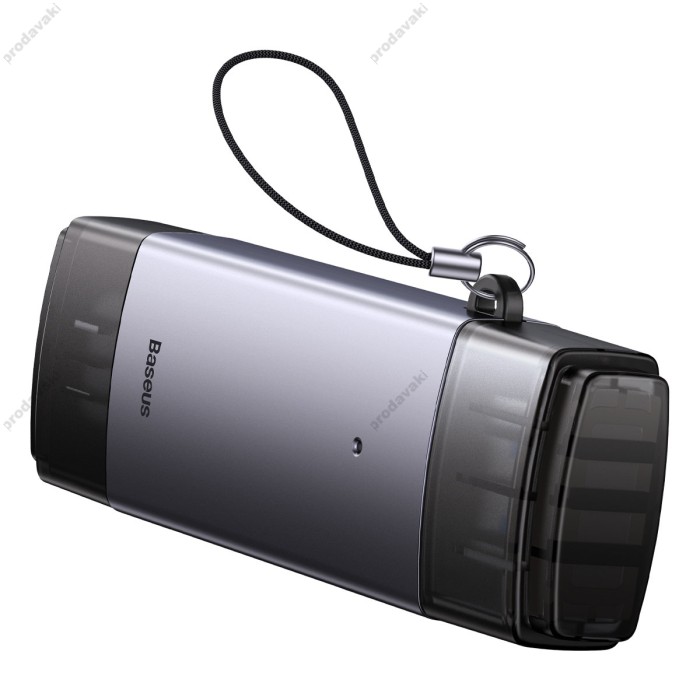 Кардрідер Baseus Lite Series USB-A/Type-C to SD/TF Card Reader Grey WKQX060113