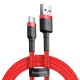 Кабель Baseus Cafule USB to Type-C 60W 3A 1m Red CATKLF-B09
