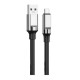 Кабель XO NB251 Liquid Silicone Rubber USB to Type-C 6A 1m Black