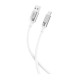 Кабель XO NB251 Liquid Silicone Rubber USB to Type-C 6A 1m White