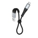 Кабель Hoco X38 Cool USB to Type-C 3A 0.25m Black