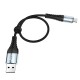 Кабель Hoco X38 Cool USB to Type-C 3A 0.25m Black