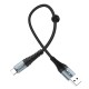 Кабель Hoco X38 Cool USB to Type-C 3A 0.25m Black