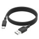 Кабель HOCO X90 Cool silicone charging data cable USB to Type-C 3A 1m Black