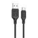 Кабель HOCO X90 Cool silicone charging data cable USB to Type-C 3A 1m Black