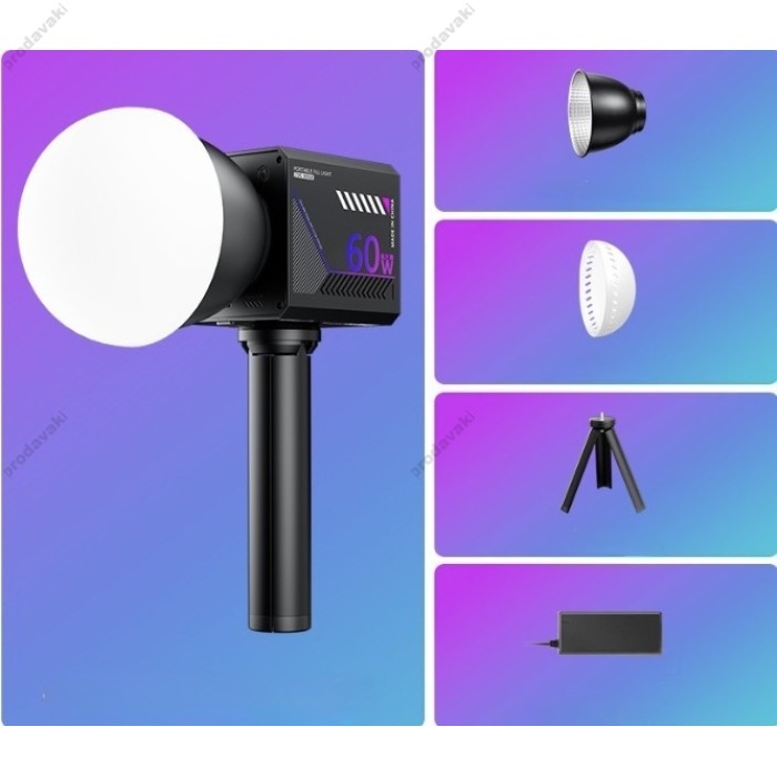 Світлодіодний прожектор LED CH ZGRL 60 RGB 60W 2800-6500K Black