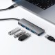 USB-Хаб ACEFAST J15 Multifunction Adapter 4в1 Type-C to 4xUSB 3.0 Grey