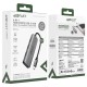 USB-Хаб ACEFAST J15 Multifunction Adapter 4в1 Type-C to 4xUSB 3.0 Grey