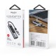 USB-хаб Yesido HB21 Multifunction Adapter 5в1 Type-C/USB to 1xUSB 3.0+2xUSB 2.0+USB-C+RJ45+PD Grey
