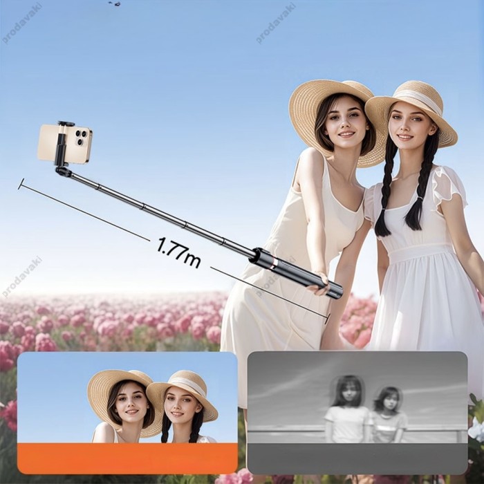 Монопод-трипод Yesido SF30 selfie stick tripod 1.77m Black