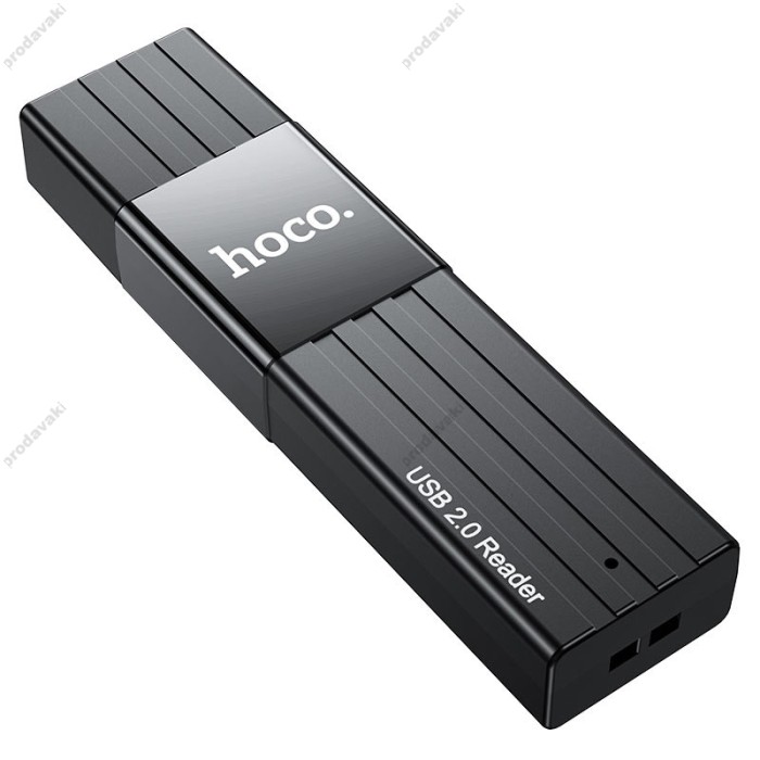 Кардрідер HOCO HB20 Mindful 2в1 SD/TF USB2.0 Black