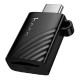Кардрідер перехідник HOCO HB53 Type-C to TF 2.0 mini card reader Black