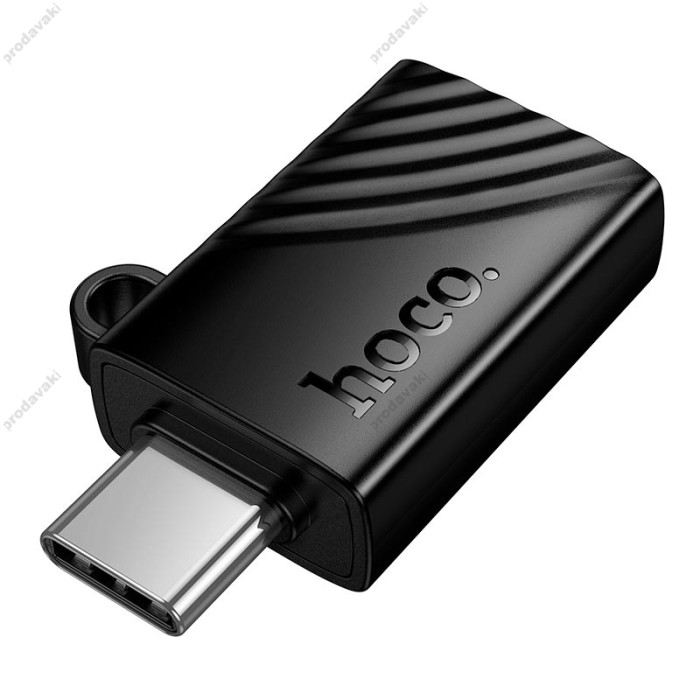 Кардрідер перехідник HOCO HB53 Type-C to TF 2.0 mini card reader Black