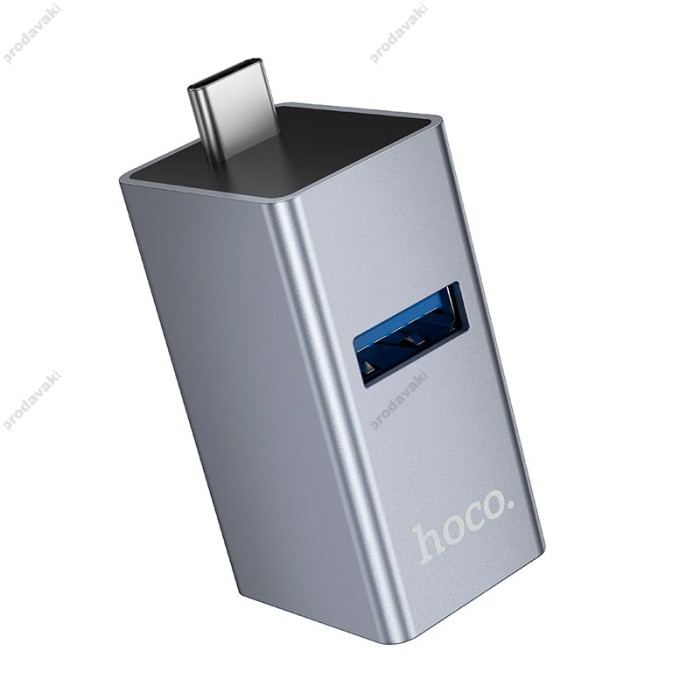 USB-Хаб Hoco HB54A converter 3в1 Type-C to 2xUSB 2.0+USB 3.0 Grey