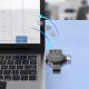 Кардрідер Earldom ET-CR01 2в1 SD/TF USB/Type-C/Lightning card reader Black