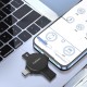Кардрідер Earldom ET-CR01 2в1 SD/TF USB/Type-C/Lightning card reader Black