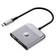 USB-Хаб Wiwu Wi-HB002 Traveling 3в1 Type-C to HDMI+USB 3.0+PD Grey