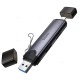 Кардрідер HOCO HB56A Victory 3в1 SD/TF/USB Lightning/USB 3.0 card reader Grey