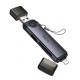 Кардрідер HOCO HB56A Victory 3в1 SD/TF/USB Lightning/USB 3.0 card reader Grey