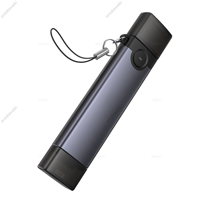 Кардрідер HOCO HB56A Victory 3в1 SD/TF/USB Lightning/USB 3.0 card reader Grey