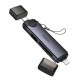 Кардрідер HOCO HB56A Victory 3в1 SD/TF/USB Lightning/Type-C 3.0 card reader Grey
