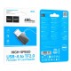 Кардрідер перехідник HOCO HB53 USB-A to TF 2.0 mini card reader Black