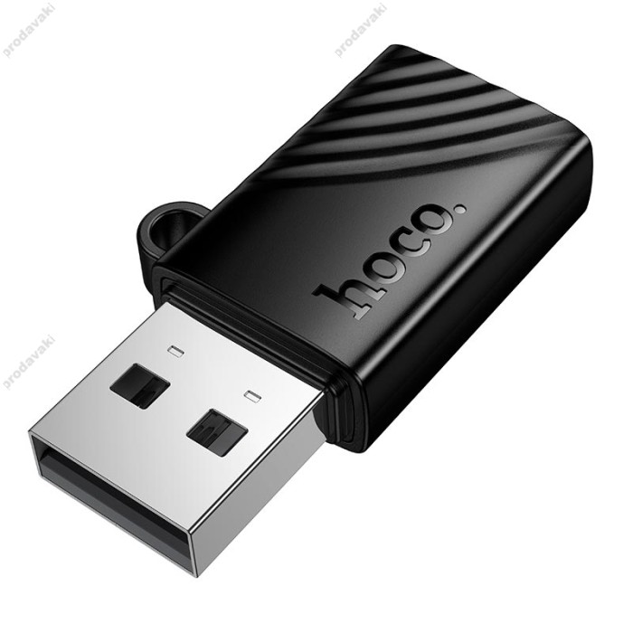 Кардрідер перехідник HOCO HB53 USB-A to TF 2.0 mini card reader Black