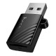 Кардрідер перехідник HOCO HB53 USB-A to TF 2.0 mini card reader Black
