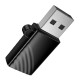 Кардрідер перехідник HOCO HB53 USB-A to TF 2.0 mini card reader Black