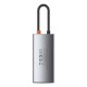 USB-Хаб Baseus Metal Gleam Series Multifunctional Type-C to HDMI+USB3.0+USB2.0+PD CAHUB-CY0G Grey