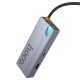 USB-Хаб HOCO HB50 Wow multi-function converter 5в1 HDMI+PD+3xUSB 3.0 Gtey