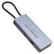 USB-Хаб HOCO HB50 Wow multi-function converter 5в1 HDMI+PD+3xUSB 3.0 Gtey