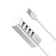 USB-Хаб Hoco HB1 USB Line machine USB to 4xUSB 2.0 Silver