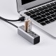 USB-Хаб Hoco HB1 USB Line machine USB to 4xUSB 2.0 Grey