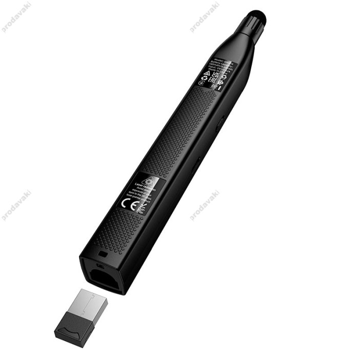 Лазерна указка HOCO GM205 pointer and page turning pen red laser Black