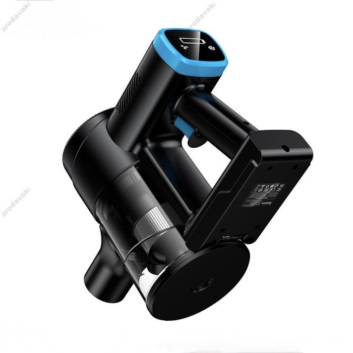 Ручний бездротовий пилосос вертикальний Hoco HJD78A handheld telescopic vacuum cleaner Blue