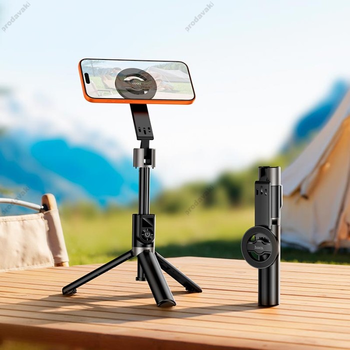 Монопод-трипод HOCO K35 Magnifico magnetic live broadcast holder 0.9m Black