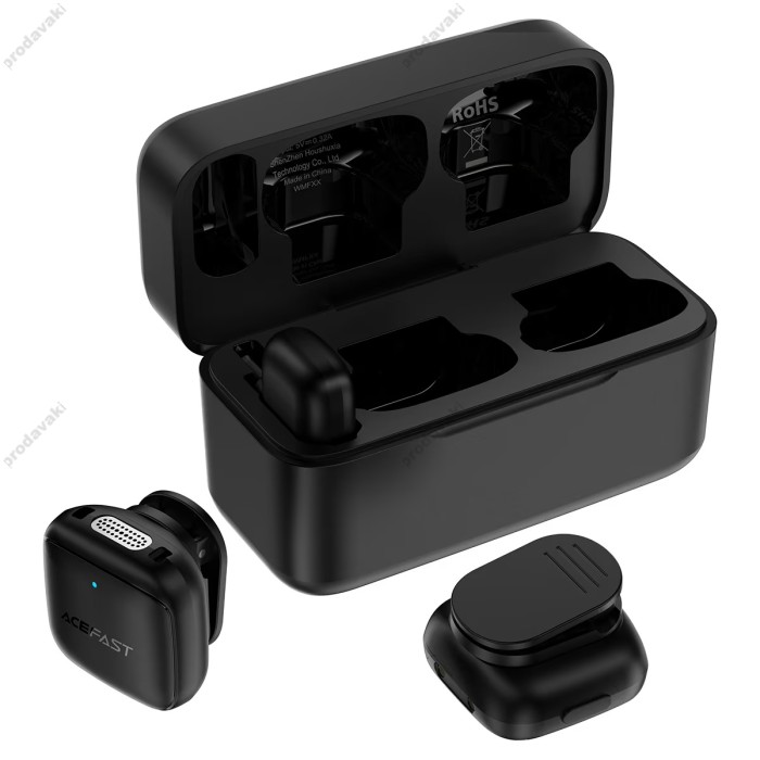 Бездротовий мікрофон ACEFAST R6 wireless lavalier microphone Type-C 2 мікрофона Black