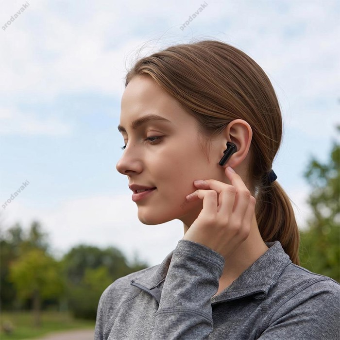 Бездротові Bluetooth навушники ACEFAST W9 semi-in-ear ANC TWS wireless earbuds IPX4 BT 6.0 Black