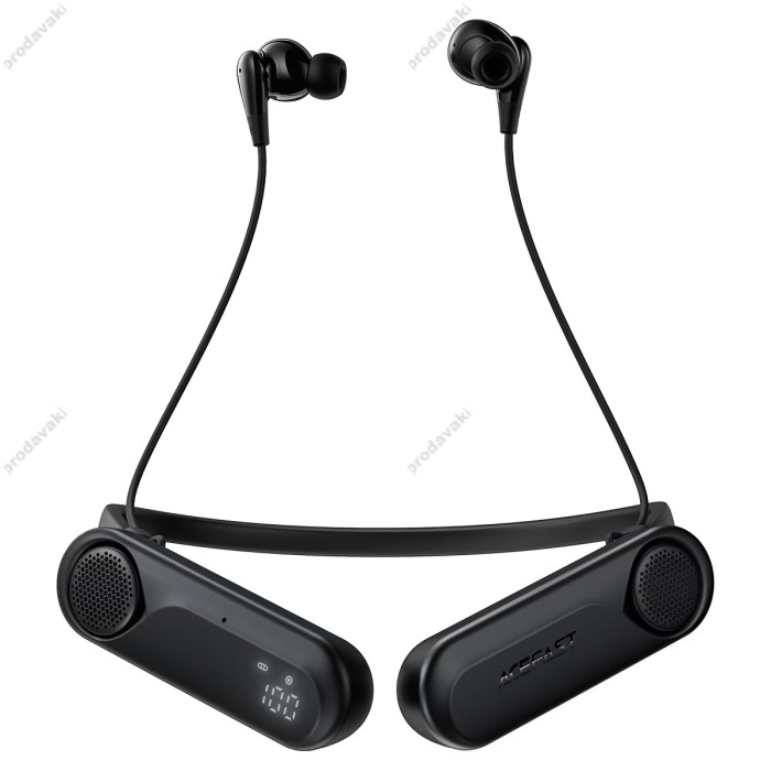 Бездротові Bluetooth навушники ACEFAST N11 neck-hanging wireless earphones IPX4 BT 6.0 Black