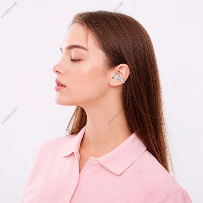 Бездротові Bluetooth навушники HOCO EA15 Triumph clip-on true wireless headsett BT 6.0 Silver