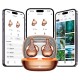 Бездротові Bluetooth навушники HOCO EA15 Triumph clip-on true wireless headsett BT 6.0 Rose-gold