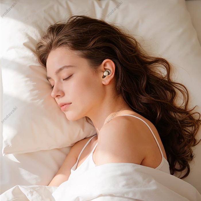 Бездротові Bluetooth навушники Hoco EQ37 Brilliant true wireless ANC BT headset for sleep BT 6.0 Milky White