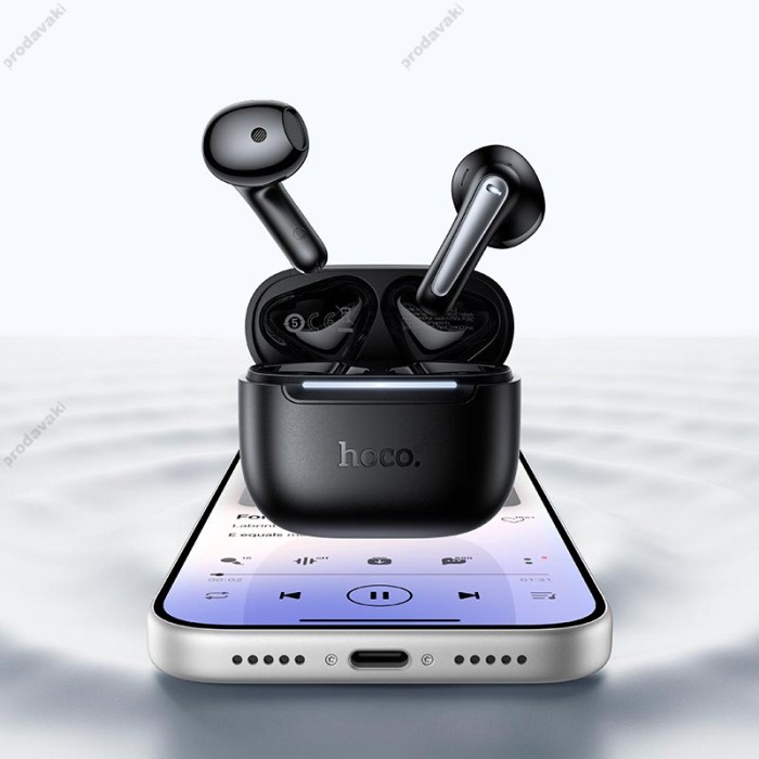 Бездротові Bluetooth навушники Hoco EQ38 Cadence true wireless BT headset BT 6.0 Black